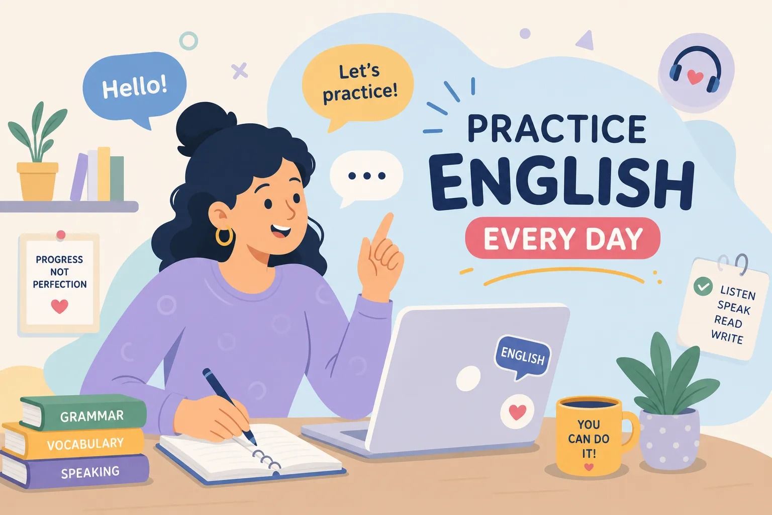 Daily English Practice: The Complete Guide for Non-Native Speakers cover image