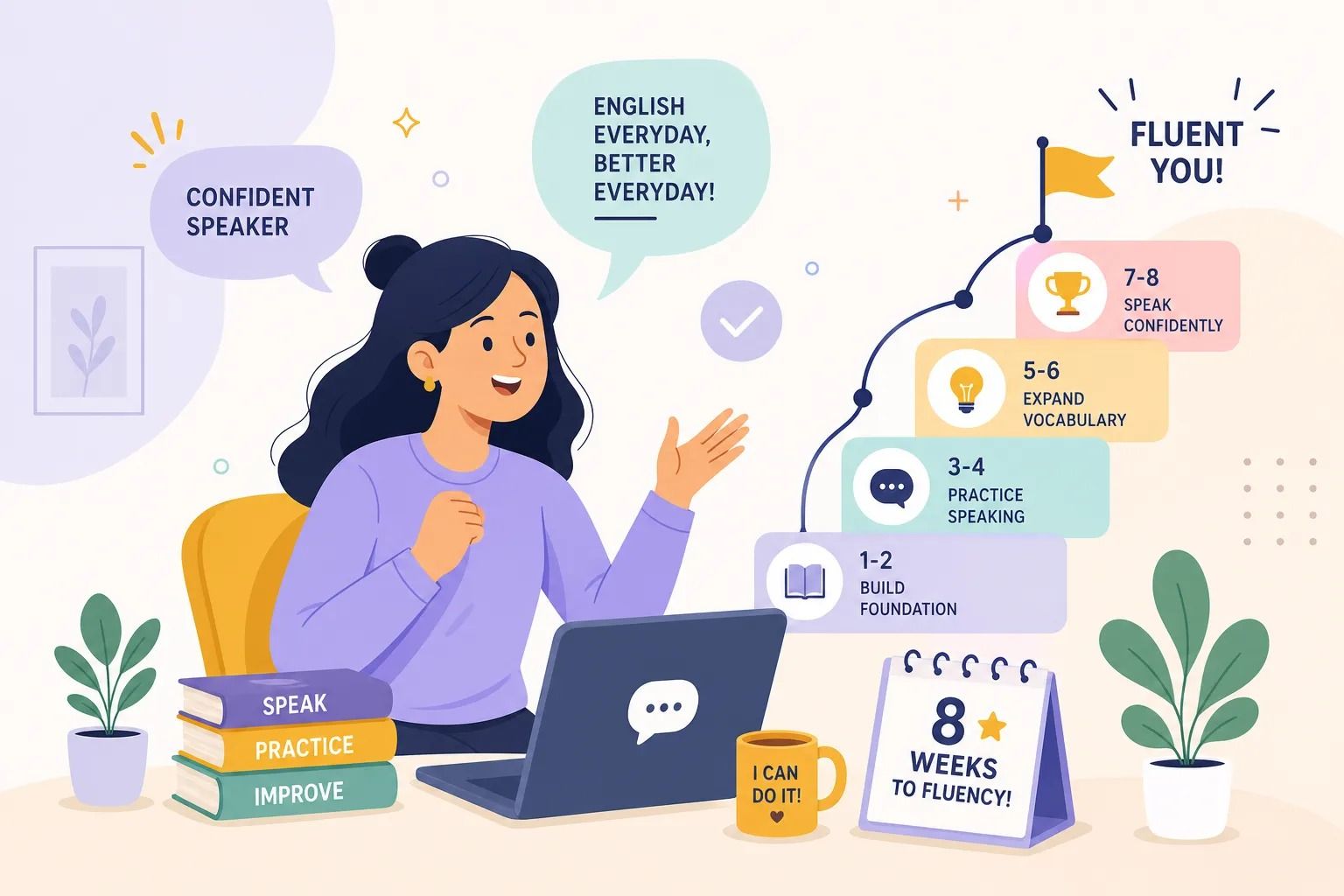 Speak English Fluently: Your 8-Week Roadmap for Indians cover image