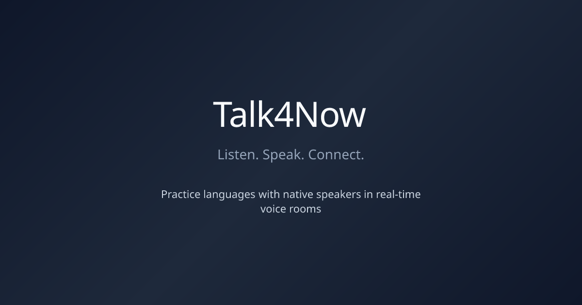 Talk4Now Screenshot